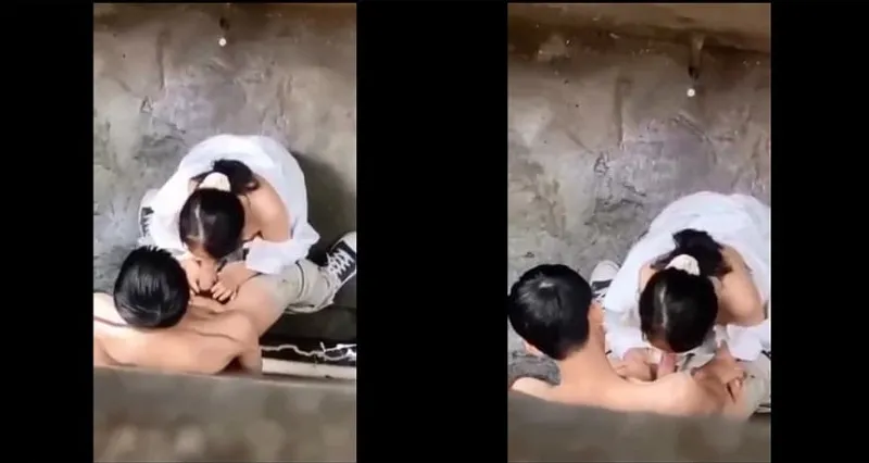 Quay lén em nữ học sinh bj cho any trong hẻm