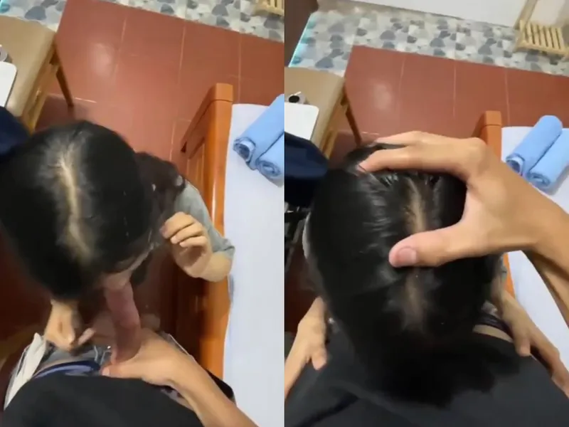 Xin má qua nhà bạn học thêm, nữ học sinh c3 bị anh yêu xả sữa đặc vào mồm